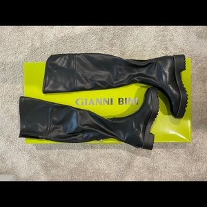 Black over the knee boots